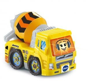 Tutute Jenny Camion toupie Beton, Version FR - vehicule interactif Chantier, betonniere - bolides Serie Pro - Set Voiture et Carte