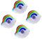 Vaguelly 4stücke Aufblasbare Regenbogen Getränkeshalter Für Poolpartys Material Schwimmende Trinkbecherhalter Für Schwimmbad Badewanne Und Strand Wiederverwendbar Und Leicht Zu