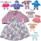 alles-meine.de GmbH 2 TLG. Set Puppenbekleidung - Größe 46-50 cm - Bekleidungsset - Sommer & Winter - Ausfahrgarnitur Schlafanzug - Kleider/Puppenkleider - Jacke Hose Strampl..