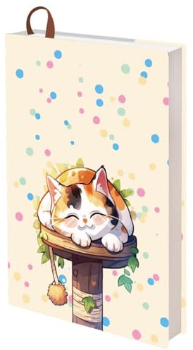 craspire A5 Buchhüllen Mit Katzenmotiv Buchschutz Mit Etikettenband 12.4x8.8Zoll Große Buchhülle Für Taschenbuch Lehrbuchumschläge Waschbar Wiederverwendbar Stoff Polyester Hardcover