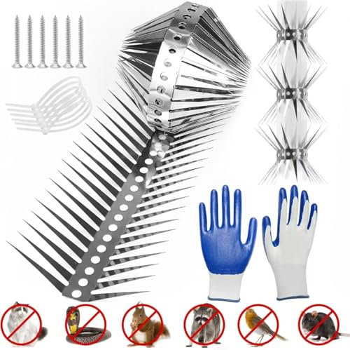 Marderabwehr 100CM Marderschreck, Marderschutz Fallrohr,Fallrohrschutz Marderschutz Dachrinne,Marderabwehrgürtel für Marderabwehr Haus Marderschreck Dachboden Baum,Kann Geschnitten Werden New