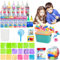 Balakaka Magic Water Elf mit 20 Flaschen Farbgel, DIY Magisches Wassergel Kreativ Kit Aqua Gelz Set mit 18 Form, 3D Meer Kreaturen Lernspielzeug Geschenk für Kinder 3+