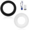 2 Stück Dichtung für GEBERIT Spülkasten Ersatzteile Bassin Heberglocken Dichtung Set für Heberglockendichtung(Ø 63 x 32 mm) Bassindichtung (Ø 68 x 46 mm) für 816.418.00.1 818.109 240.282.00.1 890.615
