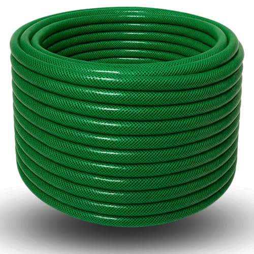 3/4 Zoll Gartenschlauch – 20m 30m 50m – gelb oder grün – mit oder ohne Adapter – flexibel & druckfest – ideal für Gartenbewässerung, Reinigung & Haushalt - Schlauch (Grün, 50m)