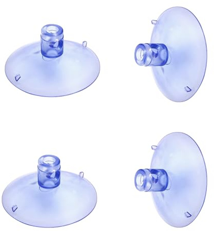 QoTang 4 ventose grandi per vetri di vetro, ventose trasparenti, forti per gatti, amaca, letto, animali domestici, appendere finestre, 84 mm