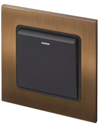 Retrotouch Aura Rocker 1G 2W - Brushed Bronze
