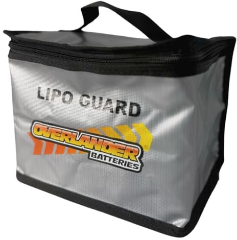 Battery Storage Box Fireproof Bag – Large LiPo Battery Case Safe Storage for Charging & Travel