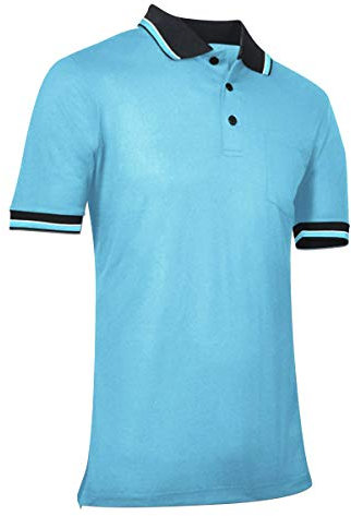 Champro Herren Poloshirt Umpire, Herren, Baseball-/Softball-Poloshirt – Polyester, Umpire Polo Shirt, hellblau, XX-Large