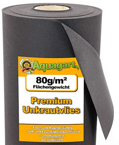 10m² Gartenvlies Unkrautvlies Unkrautfolie Mulchfolie Mulchvlies 80g/m² 1,50m breit
