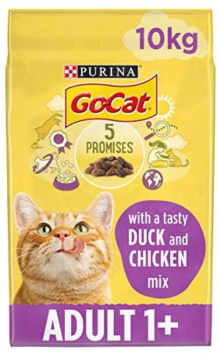 GO-CAT Adult Dry Cat Food Chicken and Duck 10kg Pack