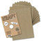 100x Vintage Kraftpapier DIN A4 140gr - 2-farbig natur-braunes/graues Recycling-Papier, ökologischer Brief-Bogen Brief-Papier