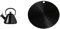Le Creuset Kone Kettle with Whistle, 1.6 L - Black with Cooling Tool