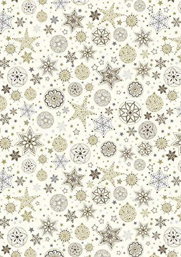 Heyda Gold Karton 50x70 cm 300g Sterne 10 Blätter