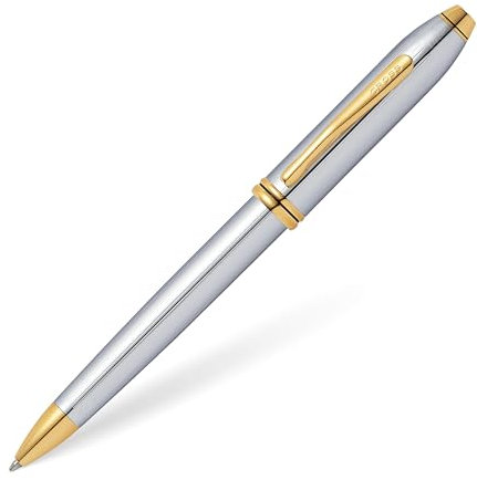 Cross Townsend Kugelschreiber (Strichstärke M, Schreibfarbe: schwarz, nachfüllbar, inkl. Luxus Geschenkbox) Medalist
