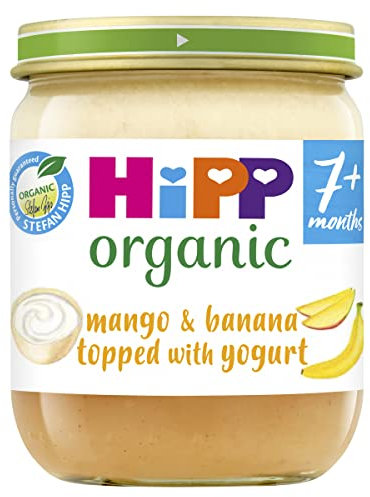 HiPP Organic Mango & Banana topped with Yogurt Baby Food Jar 7+ Months 160g (Pack of 6)