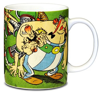 Logoshirt® Asterix und Obelix Römer Porzellan Tasse, 300ml | Spülmaschinenfest, Mikrowellengeeignet, Farbige Geschenkverpackung, Offiziell lizenziertes Design