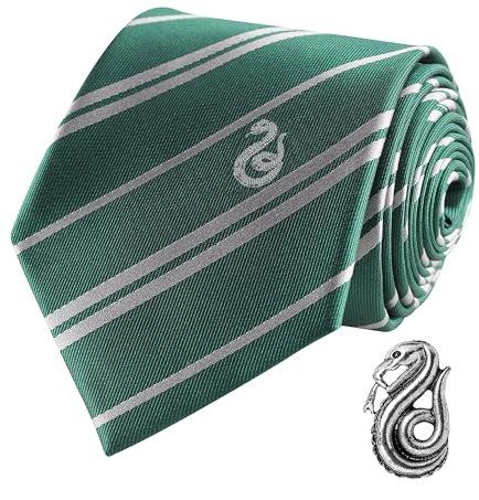Cinereplicas Harry Potter - Deluxe Krawatte Slytherin - Offizielle Lizenz