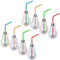 Eaxus 8er Set LED RGB Partyglas Birne mit Deckel und Strohhalm 400ml Party Cocktail Becher Transparent Beleuchtetes Longdrinkgläser Kunststoff Trinkbecher Blinkend