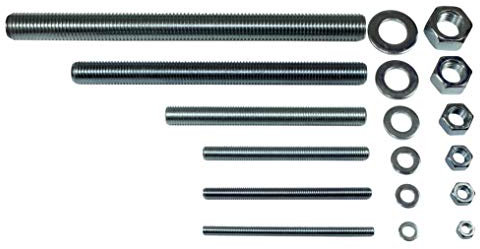 SN-TEC Ankerstangen | Gewindestangen | Verbundanker M8 bis M24 für Montagemörtel und Mörtelpatronen, verzinkt Länge von 110mm bis 300mm wählbar (M10 x 130mm, 10 Stück)