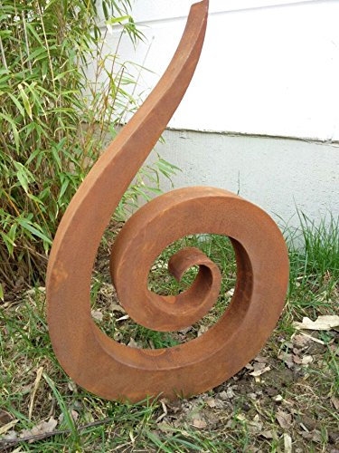 Zen Man Edelrost GartensteckerGartenfigure spirale Metall 1mm Gartenskulpture Rost Gartendeko 031837 Handarbeit 55.6 * 5 * 80cm