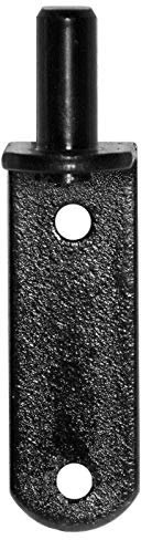 Crochet de porte à visser - 18 mm - Noir