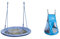 HUDORA Nestschaukel, blau - 100 kg belastbar - 72126 & Zelt für Nestschaukel 90 cm Cosy Castle - Garten-Schaukel, 72154