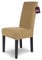 SCHEFFLER-Home Stuhlhussen Stretch Luna/Stuhlhussen Beige 6er Set/elastische Flanell Stuhlabdeckungen/Stuhlhussen Schwingstühle/Hussen Stuhl Überzieher mit Gummiband/Stuhlhussen Samt