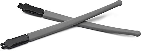 HKUCO Grau Gummiersatz Schwarz Rahmenbeine für Oakley Marshal MNP OX8091 Brillengestell