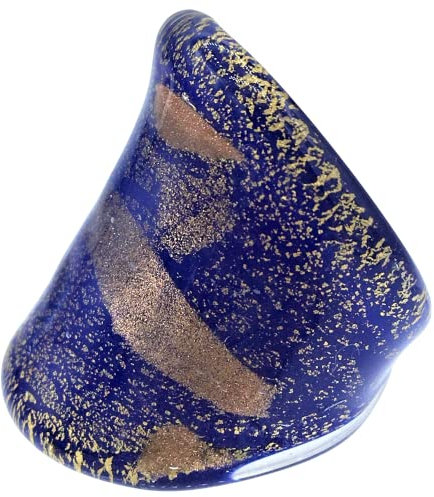 Antica Murrina BAGUE EN VERRE DE MURANO VENISTIANA (taille 13) VR808, Verre, Bleu
