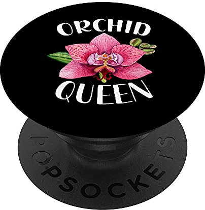 Orchid Queen Funny Orchid Lover Damen PopSockets mit austauschbarem PopGrip
