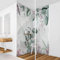 Bilderwelten Eck-Duschrückwand Folie 2x 210x90 cm Botanik in Pastell Grün & Rosa Bad-Rückwand Motiv fugenlose Wandverkleidung Dusche
