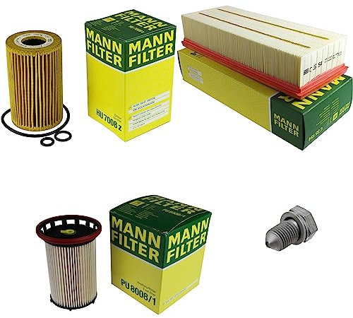 EISENFELS Filter Set Inspektionspaket erstellt mit MANN-FILTER Ölfilter HU 7008 z, Luftfilter C 35 154, Kraftstofffilter PU 8008/1, Verschlussschraube
