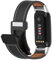 LXURY Magnetisch Lederarmband für Fitbit Luxe Armband, Elegante Leder Armbänder für Herren Damen Verstellbarer Ersatzarmband Kompatibel mit Fitbit Luxe Uhrenarmband (Schwarz)