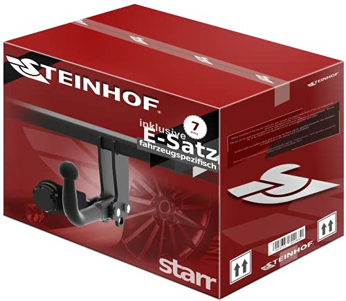 STEINHOF Gancio di traino fisso compatibile con Nissan Qashqai J11 12.2014-11.2018 + kit elettrico 7-poli specifico