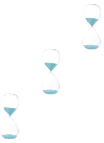 TOPBATHY 3St bruchsichere Sanduhr mintuu zähneputzen bescherung beemysafe + Glasverzierung Büro Sanduhr Kochen Zeitschaltuhr für Kinder Moderne Sanduhr 30 Minuten Sanduhr Timer Glas 5