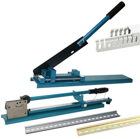 taglierina per laminato Utensile for taglierina for binari - Doppia scanalatura con righello da 50 cm, taglierina manuale for binari di guida for il taglio di alluminio scanalato - Macchina da taglio