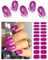AutyaMee Semi Cured Gel Nail Strips (Purple Cat Eye), 20 Pcs Gel Nail Wraps, Stickers, UV Light Required, Salon Quality, Long Lasting