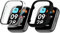 2 Pezzi Cover per Xiaomi Redmi Watch 3 Active, Custodia Protettiva con Vetrino per Smartwatch, Cinturino Vetro Protezione Schermo, Protezione Completa, Alta Sensibilità Touchscreen (Nero e Bianco)