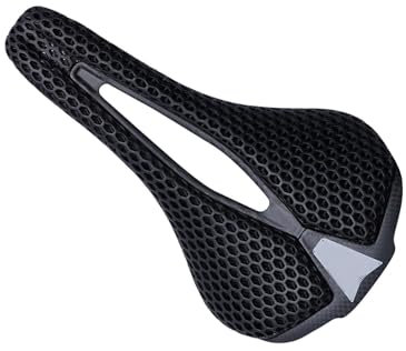Oshhni Sella per Bici Stampata in 3D Accessori per la Guida in Fibra di Carbonio Installazione Semplice Sedile per Bicicletta Pratico per Adulti in Mountain