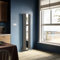 ZANOFIRA 1800 x 499 mm Designer Vertical Radiator with Mirror Oval Column Radiator Central Heating Single Column Panel Radiator Anthracite