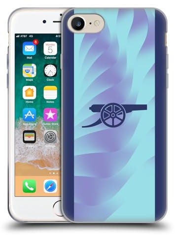 Head Case Designs Officially Licensed Arsenal FC Third 2024/25 Kit Gel Case [Military Grade Protection] Compatible with Apple iPhone 7/8 / SE 2020 & 2022 and Compatible with MagSafe