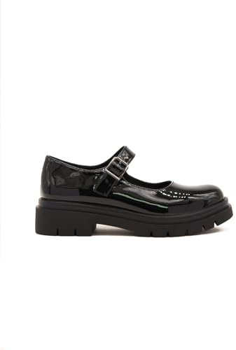 Azarey - Mary Jane in vernice lucida ed elegante finitura - Scarpe Donna - Scarpe Invernali Donna - Scarpe Donna - Scarpe Donna Comode Vestire, Nero 01, 39 EU