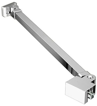 WDWRITTI 50cm Ersatz Stabilisator, Edelstahl Stabilisierungsstange Haltestange für Dusche kürzbar und winkelbar, 5-8 mm Glas, Haltestange für Glas/Wand Stabilisation, Chrom