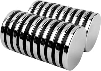 Strong Magnets Neodym Magnet - Rund 25 x 3 mm - 1 Stück - Extra stark, hält bis 4,8kg - Für Magnettafel, Kühlschrank, Whiteboard, Pinnwand, Büro