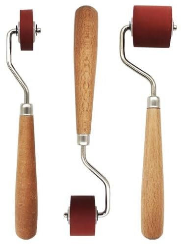 Eeuye 3 Stück Stempelwalzen, Walzen, Gummiwalze, Farbwalze, Tintenwalze zum Stempeln, Drucken, Drucken