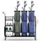 GYMAX Golf Storage Rack, Extra Large Golf Bag Stand Storage Rack with Lockable Universal Wheels and Removable Hooks, All-in-1 Golf Garage Organizer for Golf Clubs (120 x 42 x 94cm)