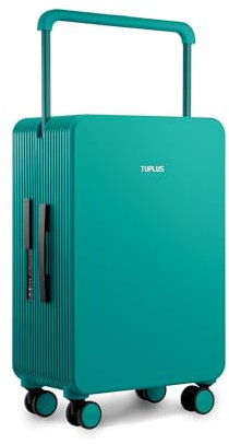 TUPLUS Koffer Trolley ABS Reisekoffer mit 4 Rollen Handgepäck Hartschale Rollkoffer Mittelgroß, Balance Serie(66,5cm-62L,Grün)