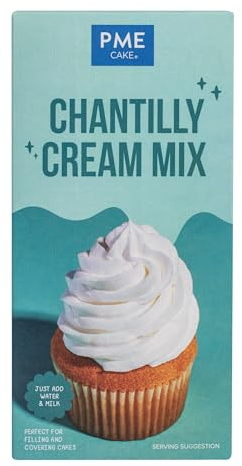 PME Fluffy Chantilly Cream Mix (450g), No-fuss Icing for Decadent Desserts & Cakes