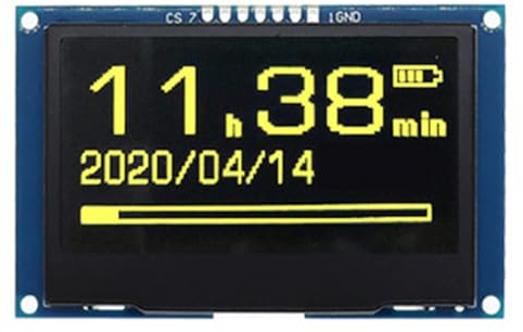 Cenei 2.42 OLED Display Module 128x64 SSD1309 SPI I2C Serial Interface High Definition LCD Screen B