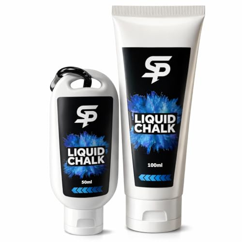 SP International Liquid Chalk Gym & Climbing | Hand Chalk For Strong Grip, No Sweat | Best for Climbing, CrossFit, Weightlifting, Gymnastics, Powerlifting, Bodybuilding | 50ml & 100ml